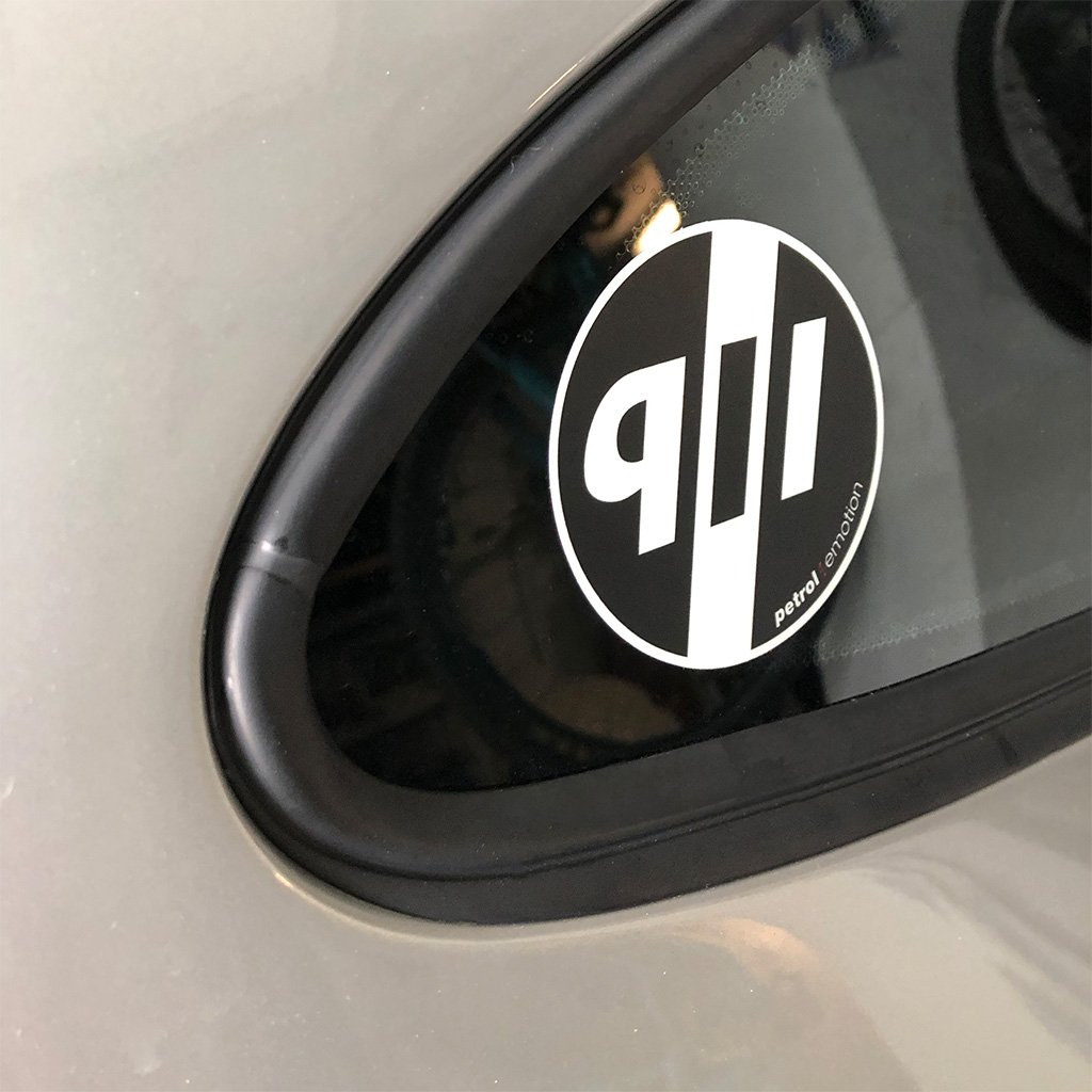 indnone® Petrol Pipe Logo Car Sticker for Car. Car Sticker Stylish Fuel Lid  | Black Color Standard Size